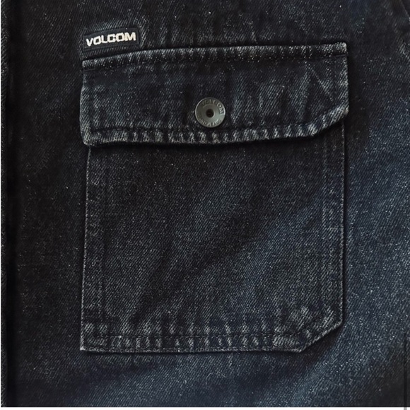 Volcom Weaton Sherpa Lined Heavy Denim Jean Jacket, Size M, NWT - Picture 9 of 14